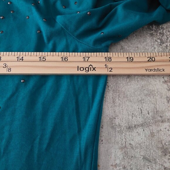 Tommy Bahama Sequin Teal Green Blue Mini Dress size Large NWT - Picture 8 of 9